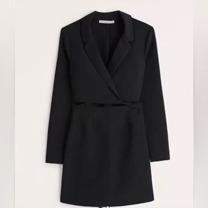 A&F Wrap-Front Cutout Blazer Dress
